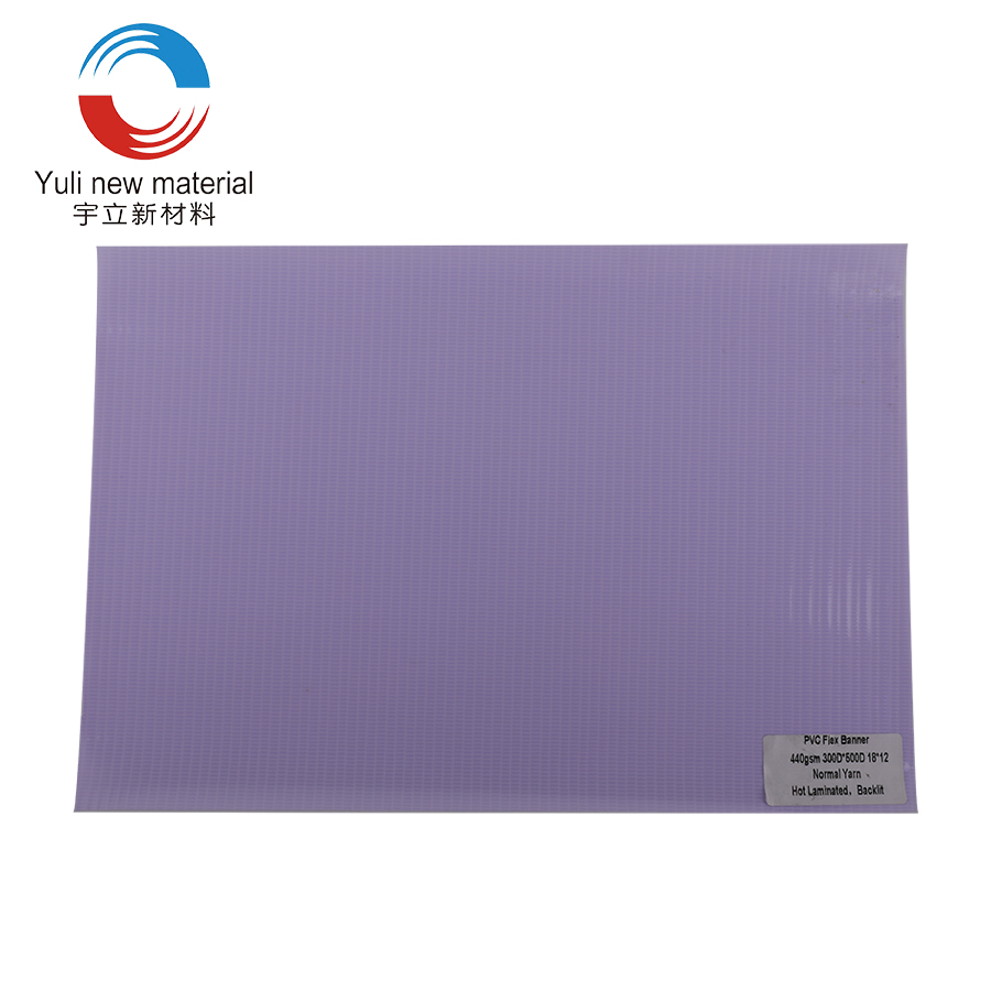 440gsm 300D × 500D18 × 12 bannière flexible en PVC rétro-éclairé laminé à chaud